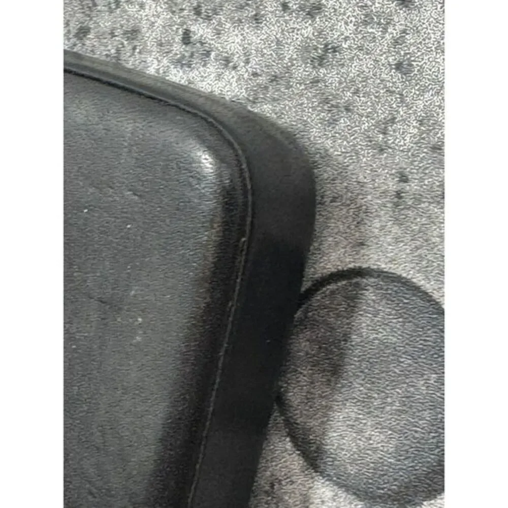 Vintage‎ Coach Black Structured Leather Business Card Case